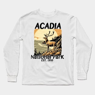 acadia national park est 1916 Long Sleeve T-Shirt